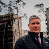 Sir Keir Starmer has made his first trip to Ukraine since war broke out with Russia. (Credit: Getty images)