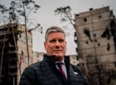 Sir Keir Starmer has made his first trip to Ukraine since war broke out with Russia. (Credit: Getty images)