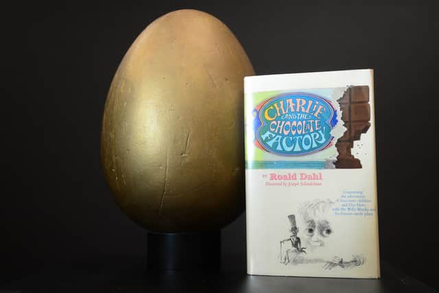 The first edition book ‘Charlie and the Chocolate Factory’.   Photo: FREDERIC J. BROWN/AFP/GettyImages