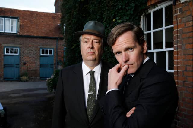 Roger Allam as Fred Thursday and Shaun Evans as Endeavour Morse in Endeavour (Credit: ITV)