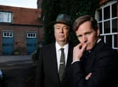 Roger Allam as Fred Thursday and Shaun Evans as Endeavour Morse in Endeavour (Credit: ITV)