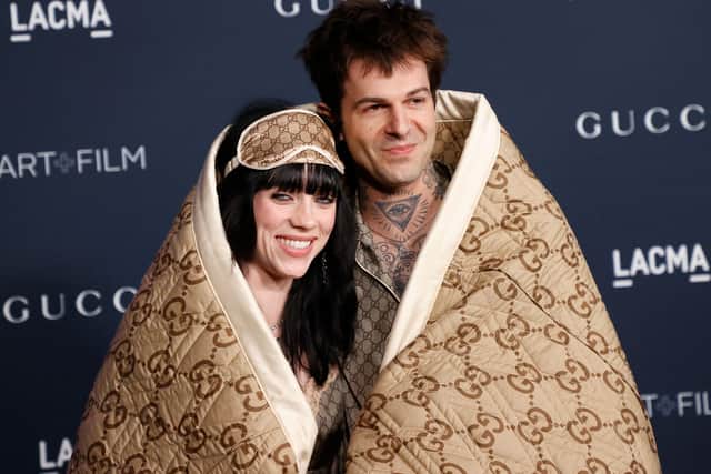 Anya Taylor-Joy's Bafta dress reminded me of Billie Eilish and her boyfriend Jesse Rutherford's blanket style. (Photo by MICHAEL TRAN/AFP via Getty Images)