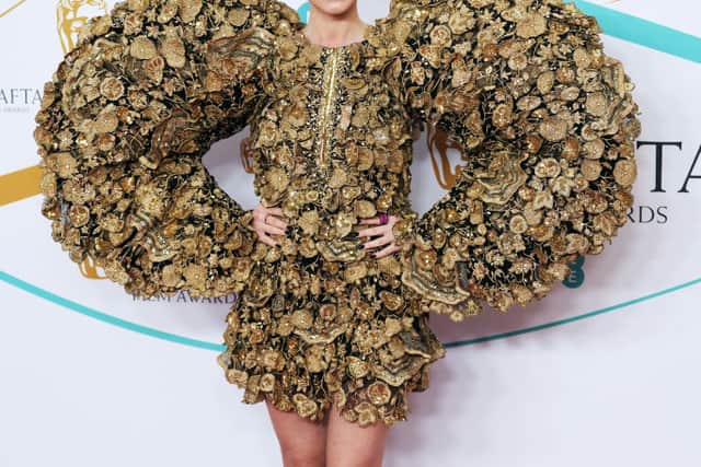 Andreea Cristea's dress was eye-catching but for all the wrong reasons. (Photo by Dominic Lipinski/Getty Images)