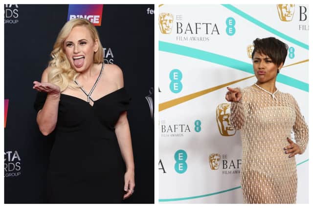 Rebel Wilson and Ariana DeBose are trending for positive and negative reasons. Photographs by Getty