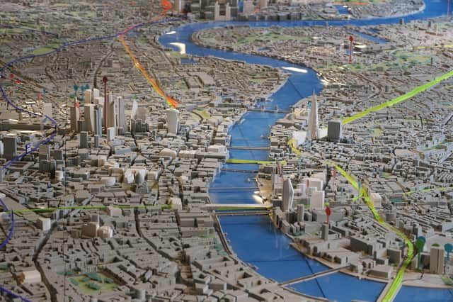 A 2014 architectural model showing the proposed development of London’s skyline (Photo: Peter Macdiarmid/Getty Images)