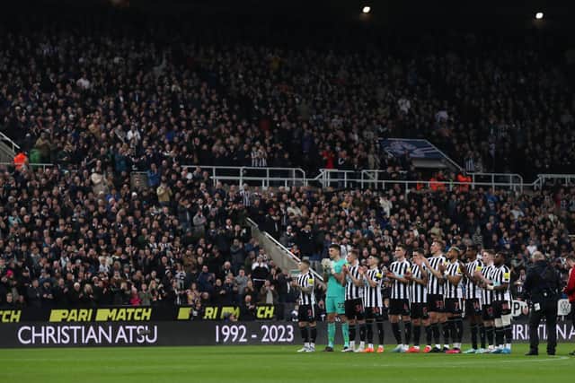 Newcastle pay tribute to their former player 