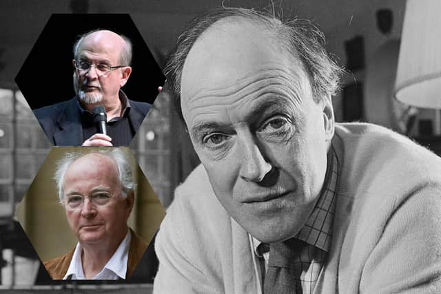 Well-known authors like Salman Rushdie and Phillip Pullman have waded into the debate, after hundreds of changes were made to Roald Dahl’s children’s classics (Photos: Getty).