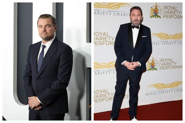 Leonardo DiCaprio and Lee Mack are on PeopleWorld's hot and not list today. Photographs by Getty