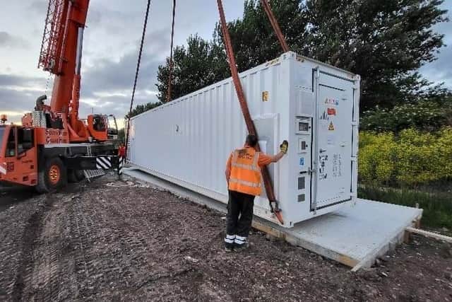 National Highways says the shipping containers are a temporary solution until power supply at the service stations improves