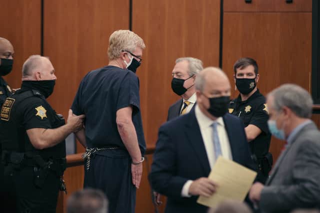 Alex Murdaugh appearing at a South Carolina court (Image: Netflix)