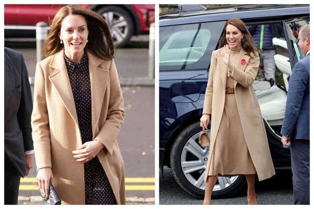 November 2022 was a big month for Kate Middleton and her love of the camel coat. Photographs by Getty