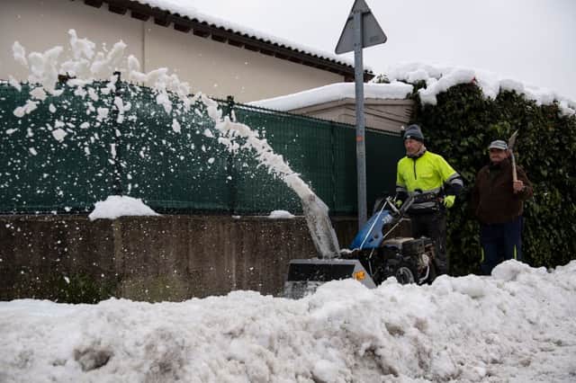 Freezing temperatures have been recorded in Spain in recent weeks (image: AFP/Getty Images)