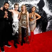 O'Shea Jackson Jr., Aaron Holliday, Elizabeth Banks and Kahyun Kim attend the Los Angeles premiere of Universal Pictures' "Cocaine Bear" at Regal LA Live on February 21, 2023 in Los Angeles, California. (Photo by Frazer Harrison/Getty Images)
