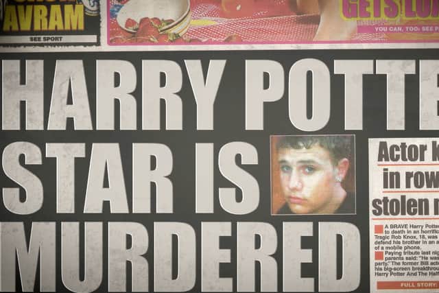 Rob Knox was murdered in 2008 days after filming Harry Potter