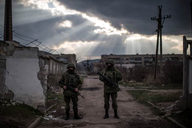 Russian and Ukrainian troops have battled for control of Crimea since 2014. (Credit: Getty Images)