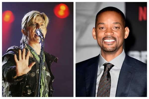 David Bowie and Will Smith are on PeopleWorld's hot and not list today. Photographs by Getty