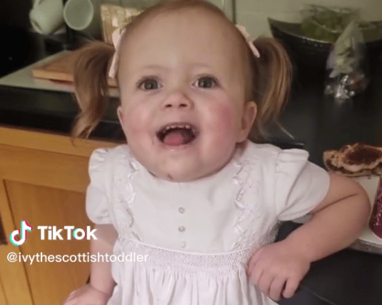 Two-year-old Ivy Connelly, known as  Ivy the Scottish Toddler, has become a TikTok sensation after a video her mum posted of her went viral.