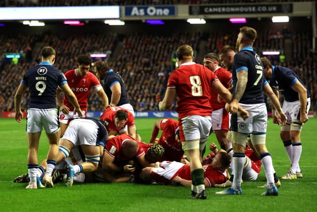 Wales against Scotland in round 2 