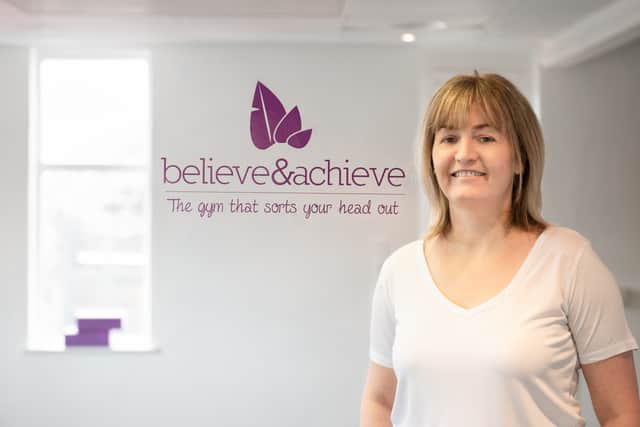 Claire Moore, who runs a women’s only gym called Believe and Achieve in Sheffield, South Yorkshire. Photo by Brand Photography by Wings.