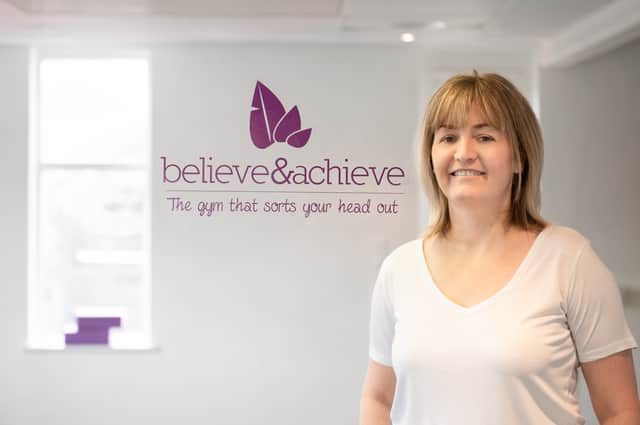 Claire Moore, who runs a women’s only gym called Believe and Achieve in Sheffield, South Yorkshire. Photo by Brand Photography by Wings.