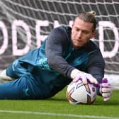 Loris Karius of Newcastle United is vying for a starting spot for the Carabao Cup final. (Getty Images)
