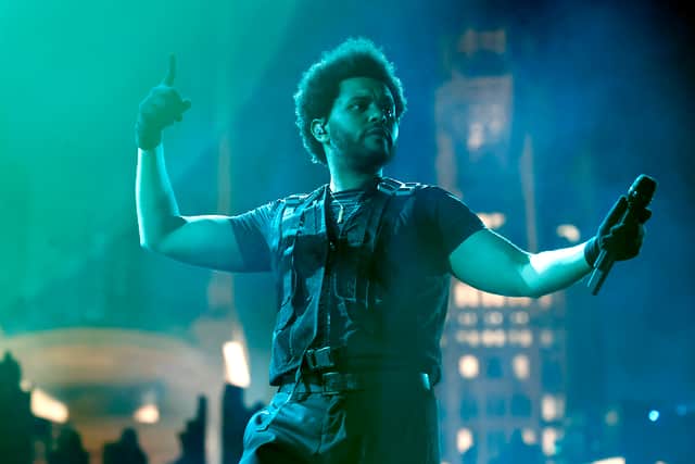 The Weeknd performs during his ‘After Hours Til Dawn' tour at SoFi Stadium on November 27, 2022 in Los Angeles, California. (Photo by Frazer Harrison/Getty Images for Live Nation)