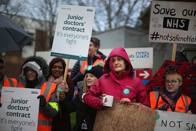 Junior doctors in England will strike for three days in March (Photo: Getty Images)