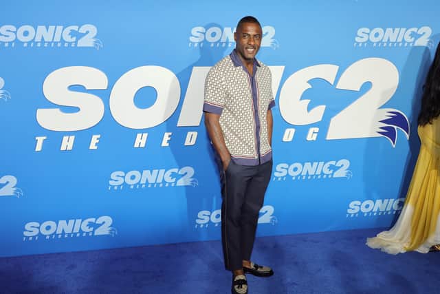Idris Elba attends the Los Angeles premiere screening of "Sonic The Hedgehog 2" at Regency Village Theatre on April 05, 2022 in Los Angeles, California. (Photo by Kevin Winter/Getty Images)