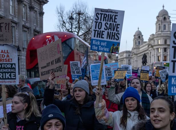 The government is planning to soften its hardline position towards striking NHS workers in a fresh bid to bring the long-running dispute to an end, reports suggest. Credit: Getty Images