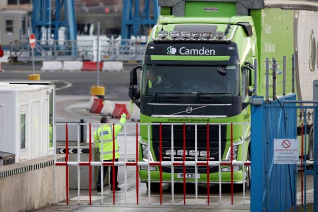 Brexit import checks are yet to be fully implemented (image: AFP/Getty Images)