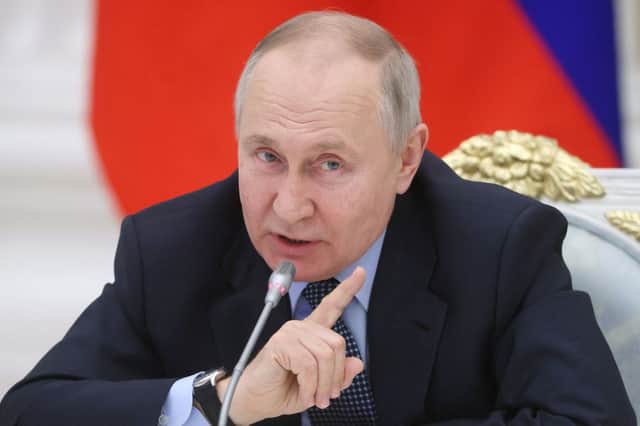 Vladimir Putin has given the impression that Russia’s economy is on an even keel despite sanctions (image: AFP/Getty Images)