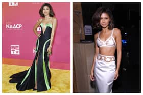 Zendaya wowed in two vintage gowns at the 2023 NAACP Image Awards in Los Angeles. Photographs by Getty