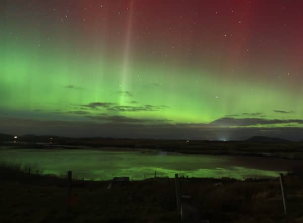 The northern lights captured in North Uist, Scotland (Photo: @MadMike123/Twitter)