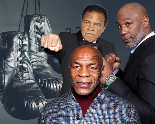 Boxing’s undisputed champions from Muhammad Ali to Lennox Lewis. (Graphic by Kim Mogg)