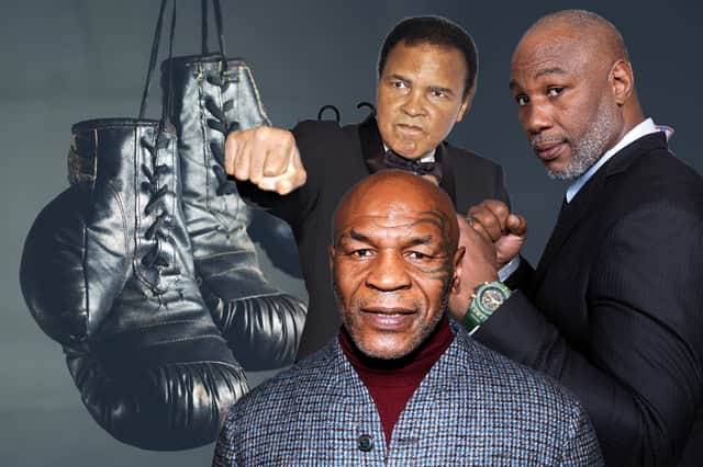 Boxing’s undisputed champions from Muhammad Ali to Lennox Lewis. (Graphic by Kim Mogg)
