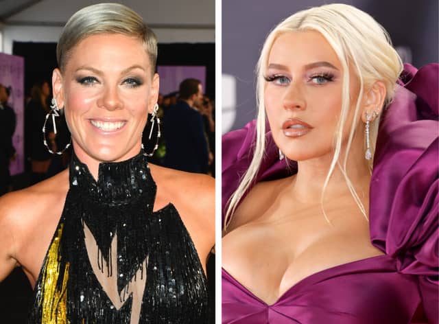 Pink and Christina Aguilera performed Lady Marmalade along with Lil Kim and Mya (Photos: Getty Images)