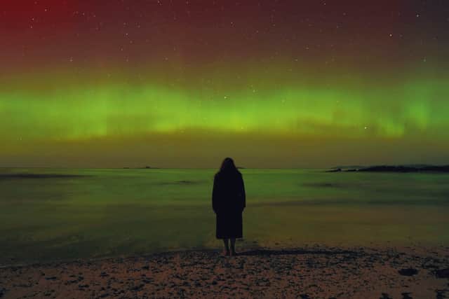 The northern lights over the Hebrides in Scotland (Image: Hannah Close / PA)