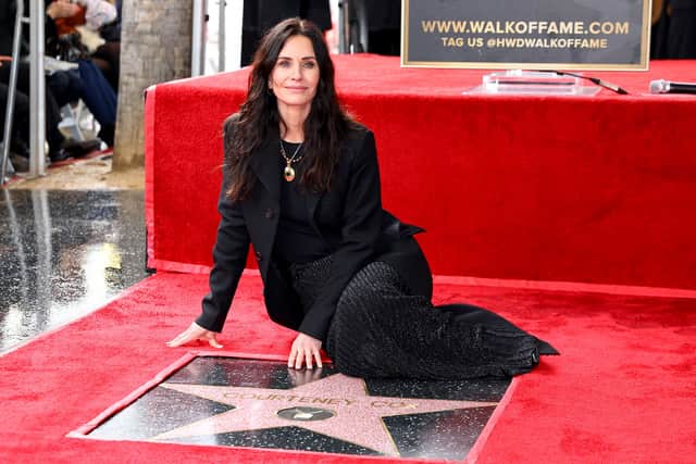 Courteney Cox attends her Hollywood Walk of Fame Star Ceremony (Photo: Getty Images)