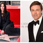 Courteney Cox and Andrew Buchan are in the headlines for the right and wrong reasons. Photographs by Getty. 