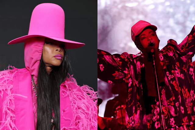 Erykah Bady (left) and Lauryn Hill (right) are two musicians that Ice Spice cites as influences on her music (Credit: Getty Images)