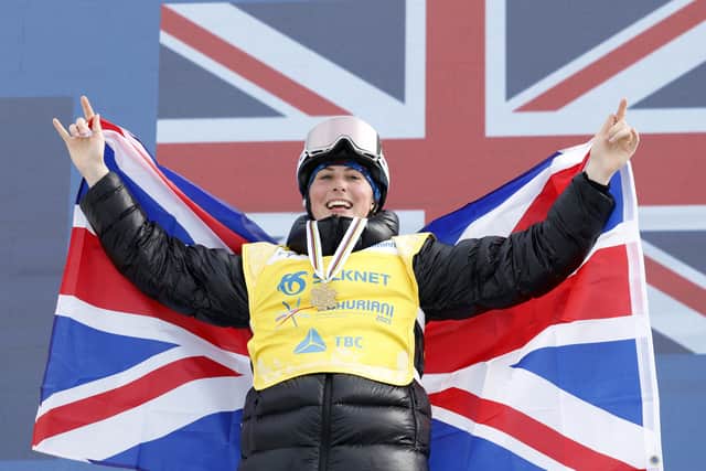 Mia Brookes made snowboarding history this week (Image: Getty Images)