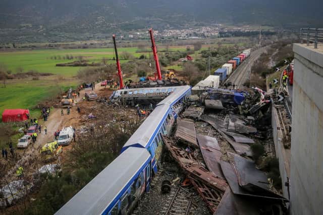 A passenger train collided with an oncoming freight train in northern Greece (Photo: Getty Images)