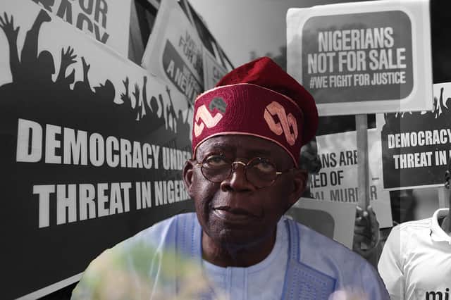 Bola Tinubu has been announced as the new president-elect of Nigeria, but opponents have accused the country’s electoral commission of a lack of transparency. (Credit: Getty Images)