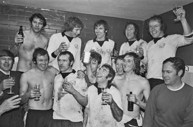 Hereford celebrate victory over Newcastle in 1972