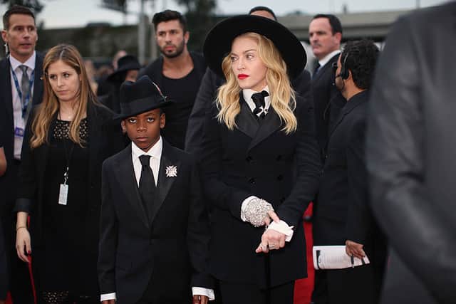 Madonna with her son David Banda in 2014 (Pic:Getty)