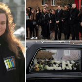 Leah Croucher was laid to rest in Milton Keynes four years after her remains were found in a property in October 2022. (Credit: PA)