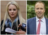 Isabel Oakeshott has leaked over 100,000 WhatsApp messages which were entrusted to her by Matt Hancock (Images: PA/Ian Forsyth/Getty Images)