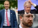 Matt Hancock’s latest leaked WhatsApp messages implicate Simon Case and Boris Johnson (images: Getty Images)
