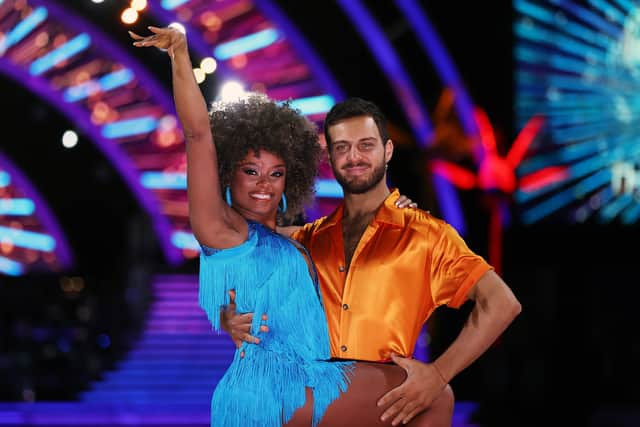 Fleur East and Vito Coppola pose during the 'Strictly Come Dancing: The Live Tour 2023'