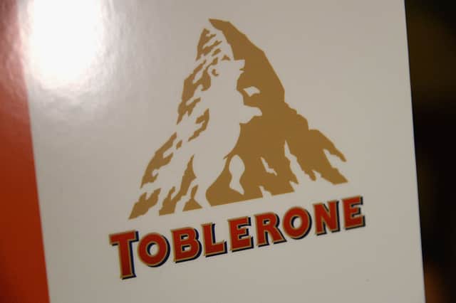Eagle-eyed Toblerone fans will see a bear within the Matterhorn logo (image: Getty Images)